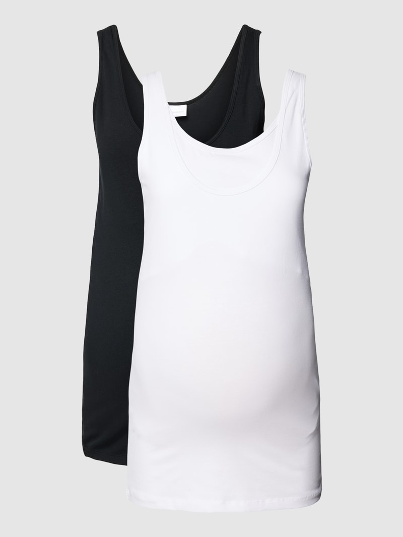 Umstands-Tanktop mit U-Ausschnitt Modell 'KERRIE' in schwarz