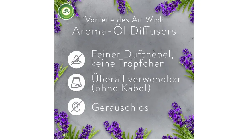 Air Wick Aroma-Öl Diffuser Starter-Set Entspannender Lavendel