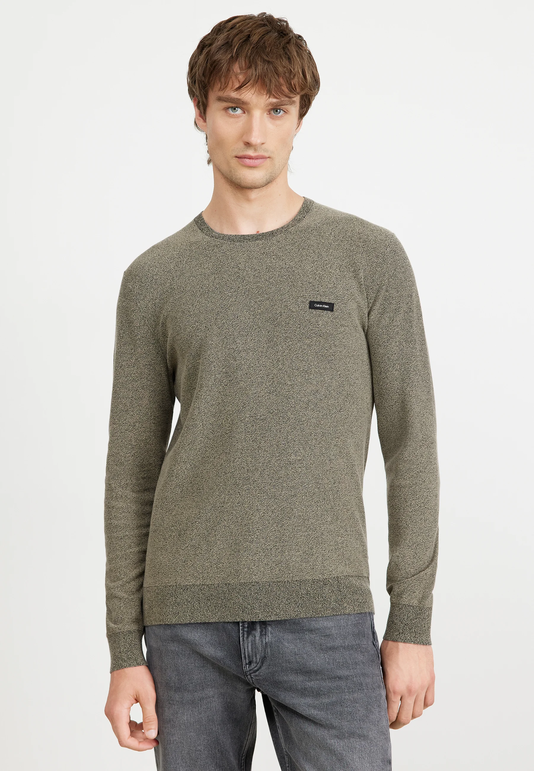 Calvin Klein MOULINE SWEATER - Jersey de punto