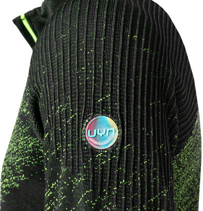 UYN, Funktionsshirt, Mikrofaser, schwarz-neongrün