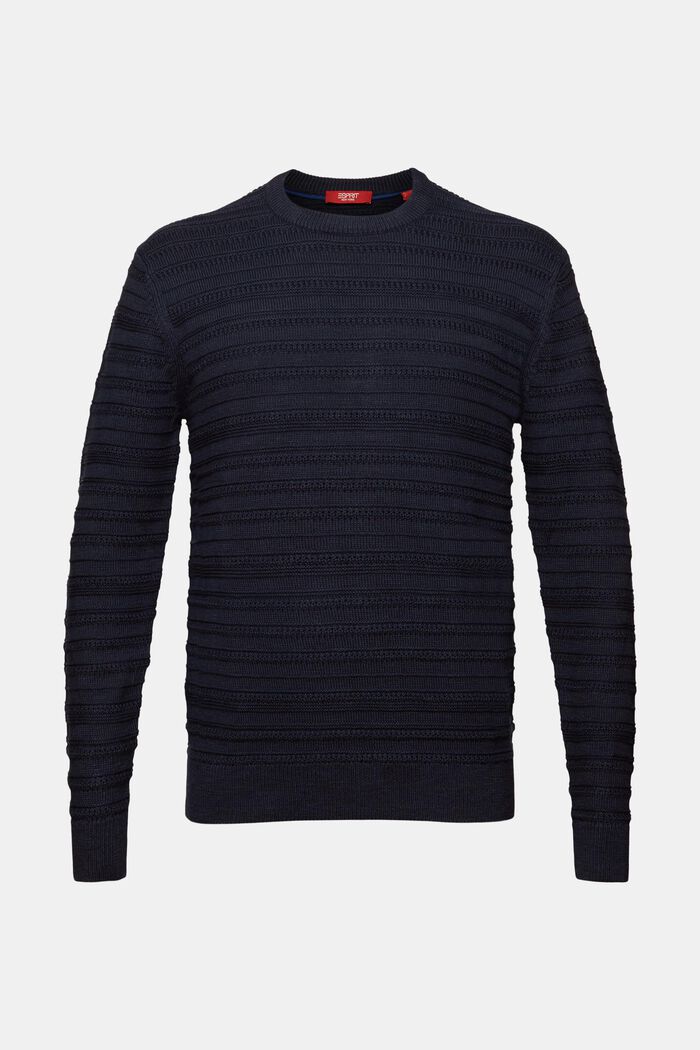 Strukturierter Baumwollpullover