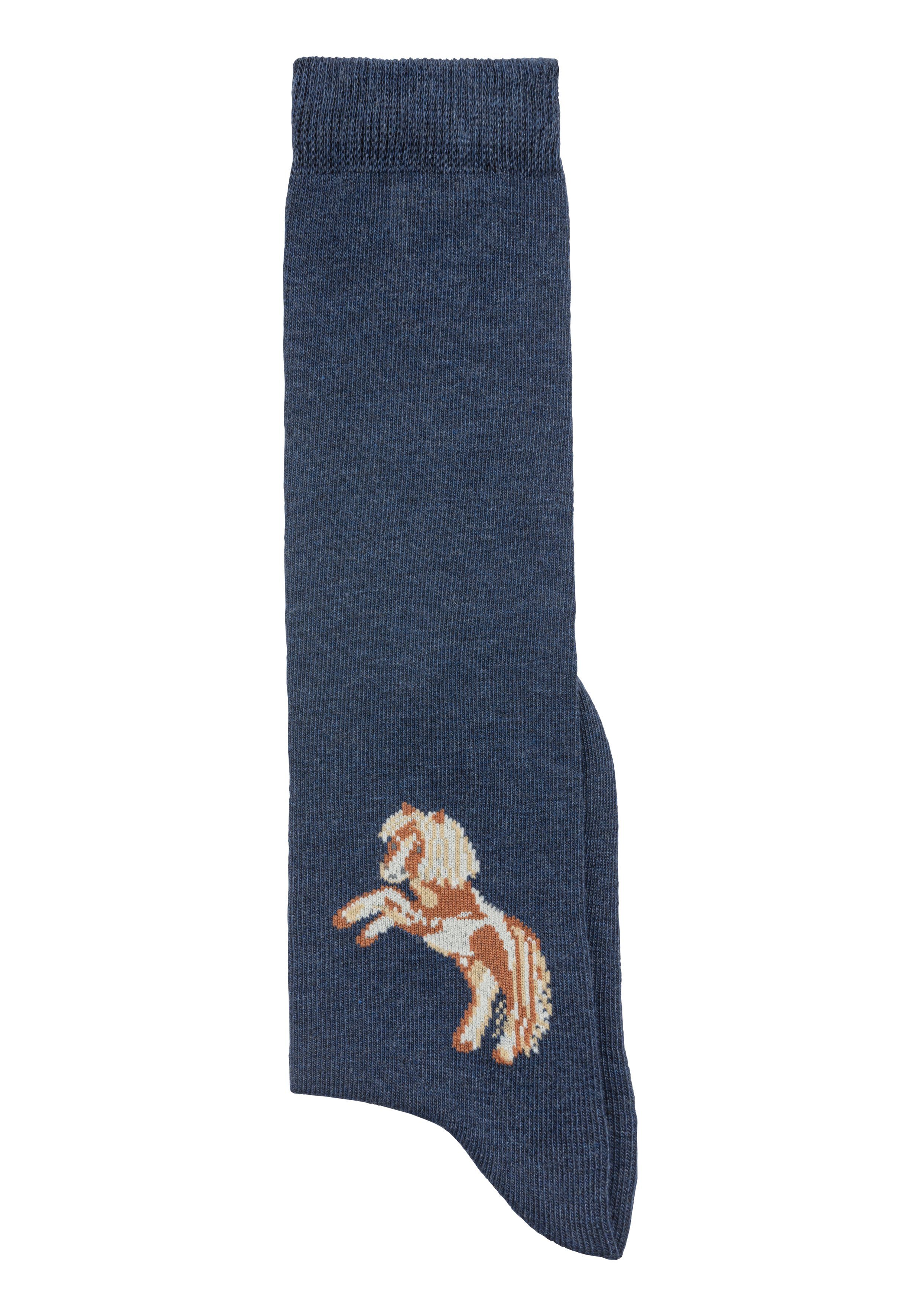 H.I.S Kniestrümpfe (5-Paar) mit eingestricktem Motiv