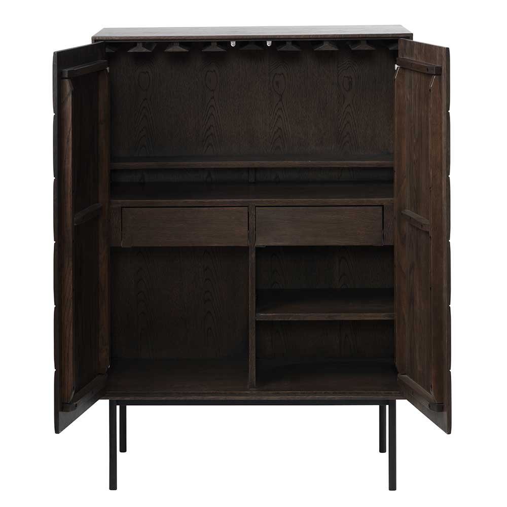 Pharao24 Barschrank Habiba aus Massivholz
