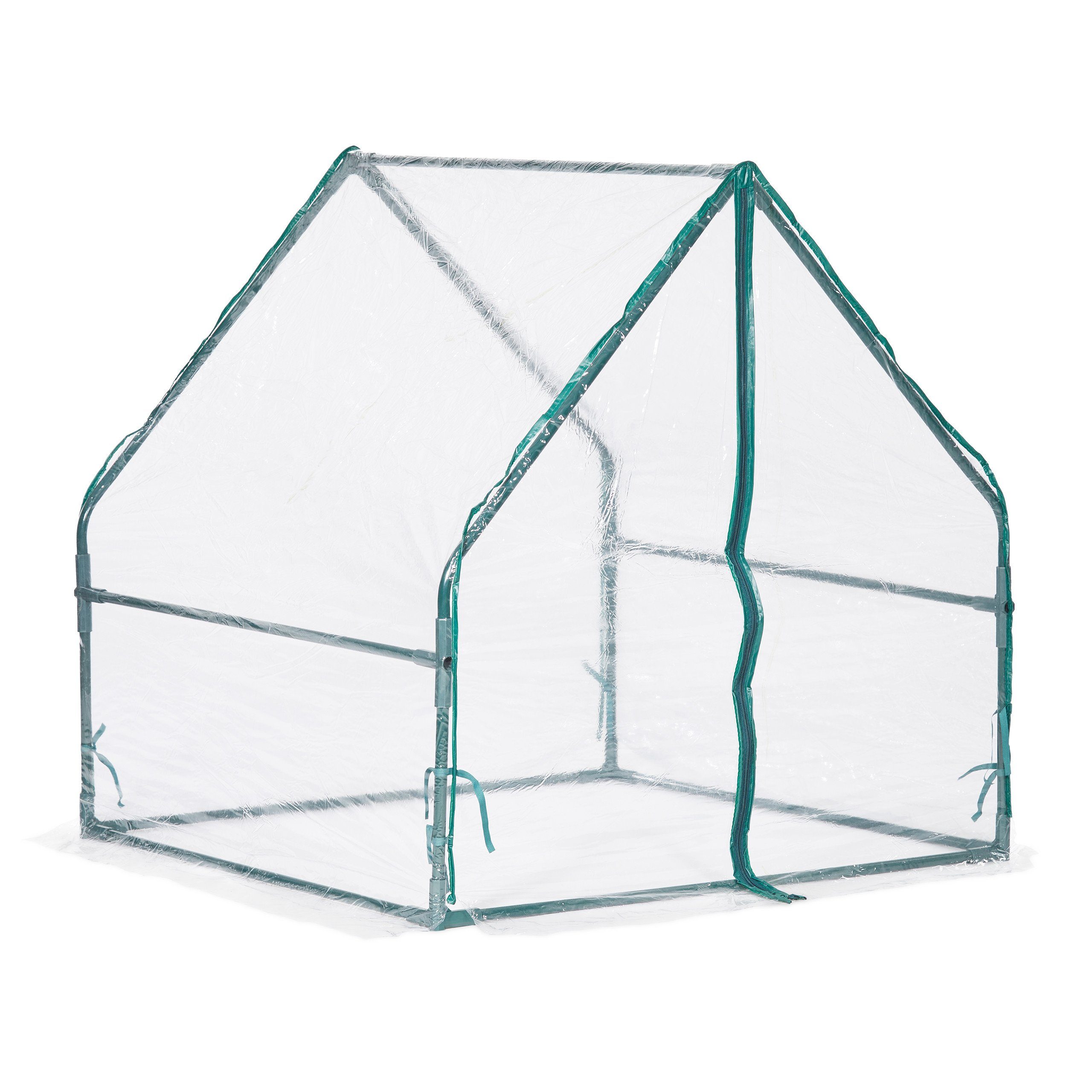 relaxdays Frühbeet Folienfrühbeet PVC mit Tür
