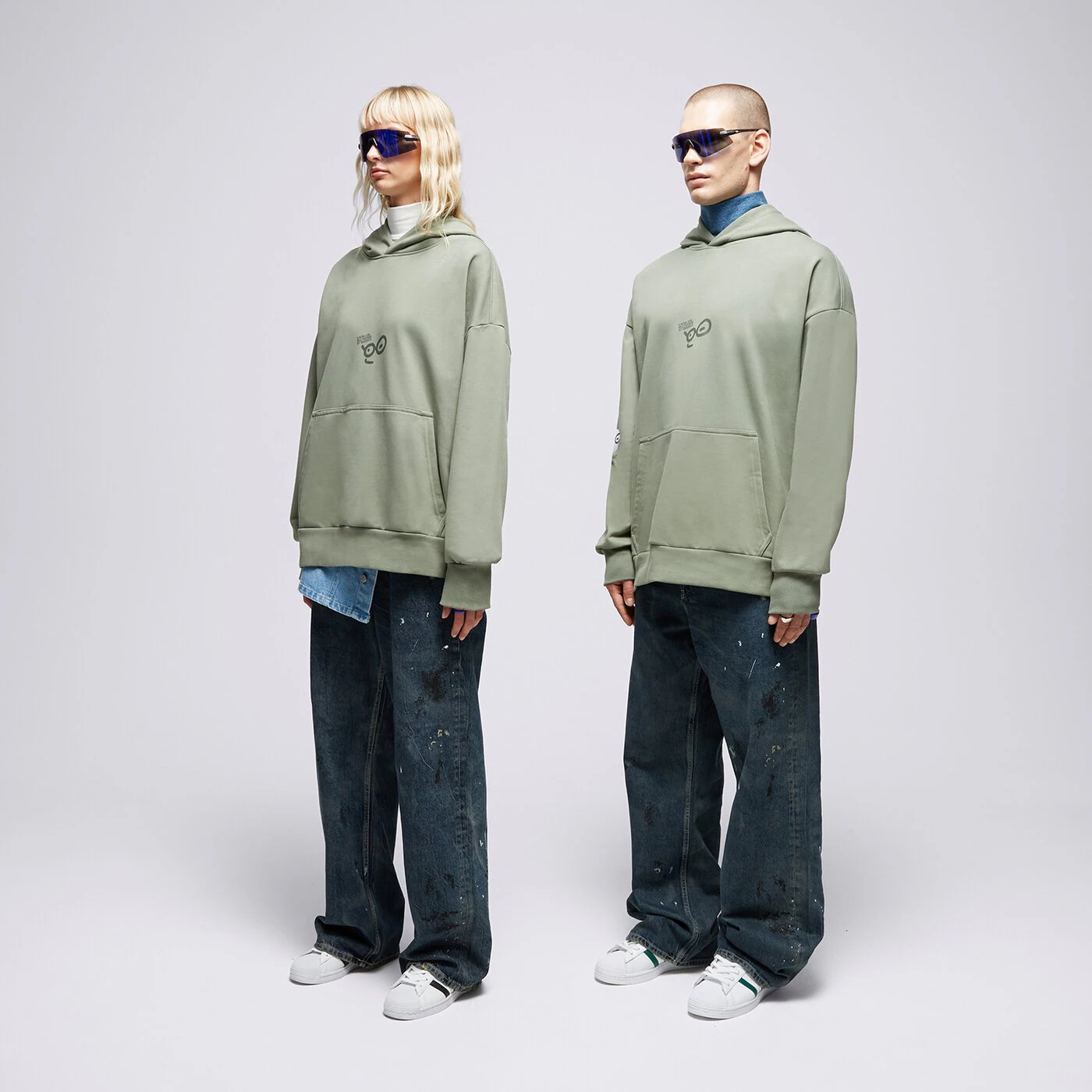 S.NOW JOB SIZEER HOODIE “POV” OLIVE Grün