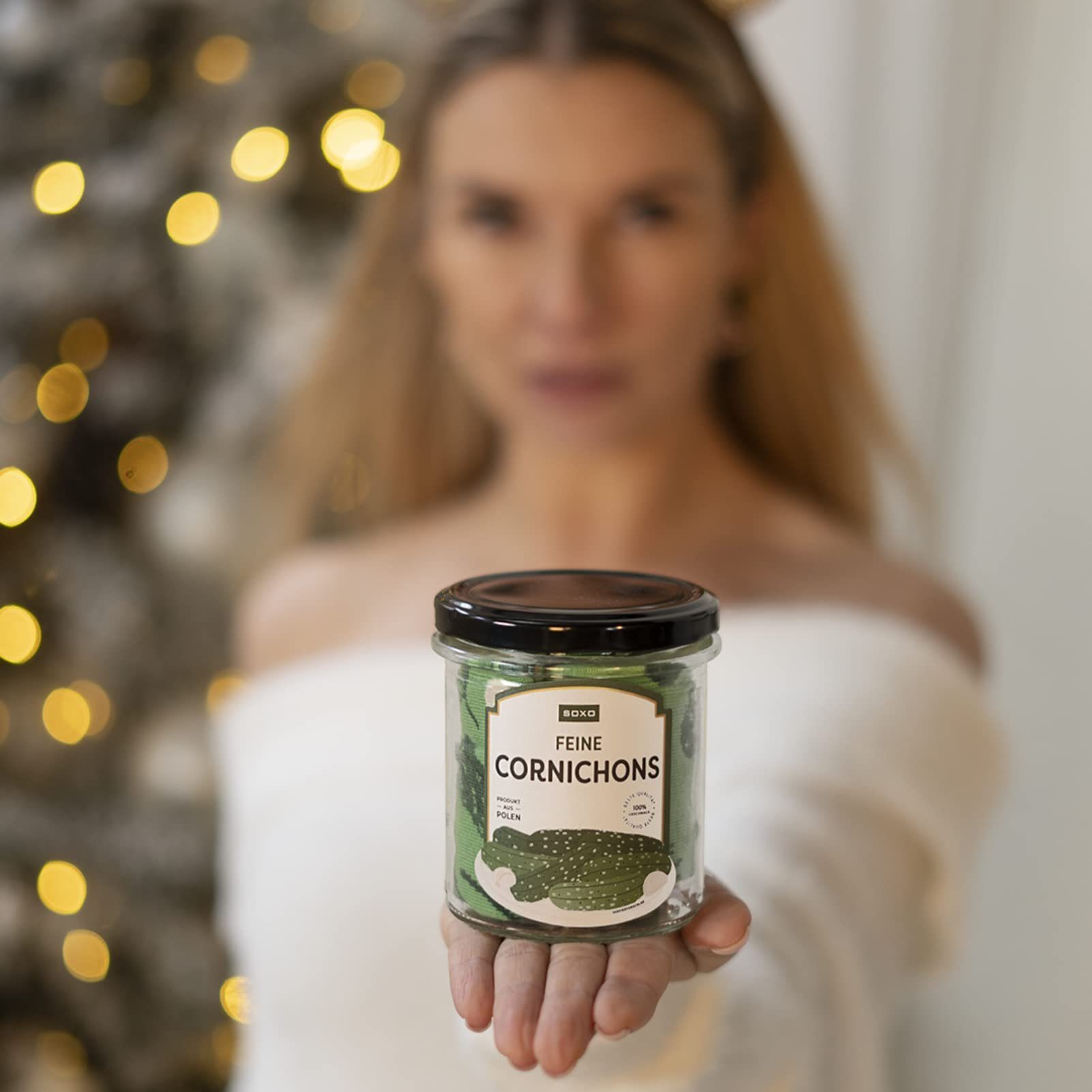 Soxo Socken Geschenke Für Männer (Glas, 1-Paar, 1 Paar) Lustige Socken Damen Funny Socks In Einem Glas 2 Größen