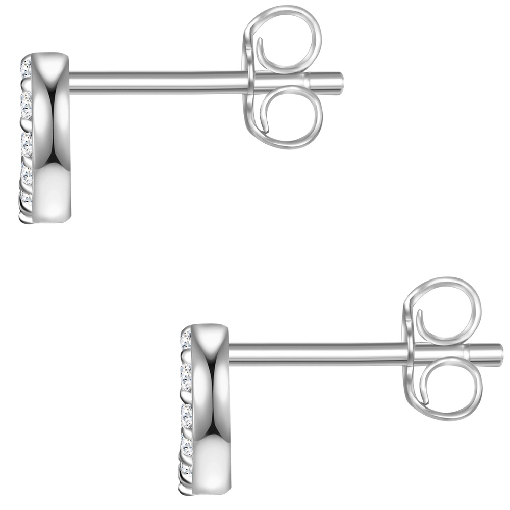 Glanzstücke München Puces d'oreilles en argent Coeur Argent sterling Topaze en Argent Boucles d'oreilles