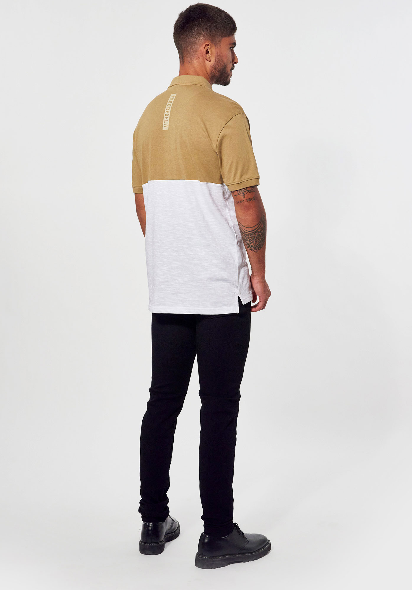 LOUIS  Polo beige Homme en 100% coton bio
