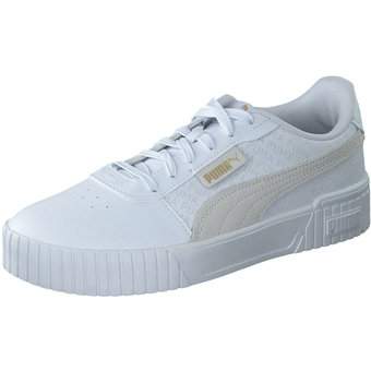 PUMA Carina 2. Logobsession Sneaker in weiß