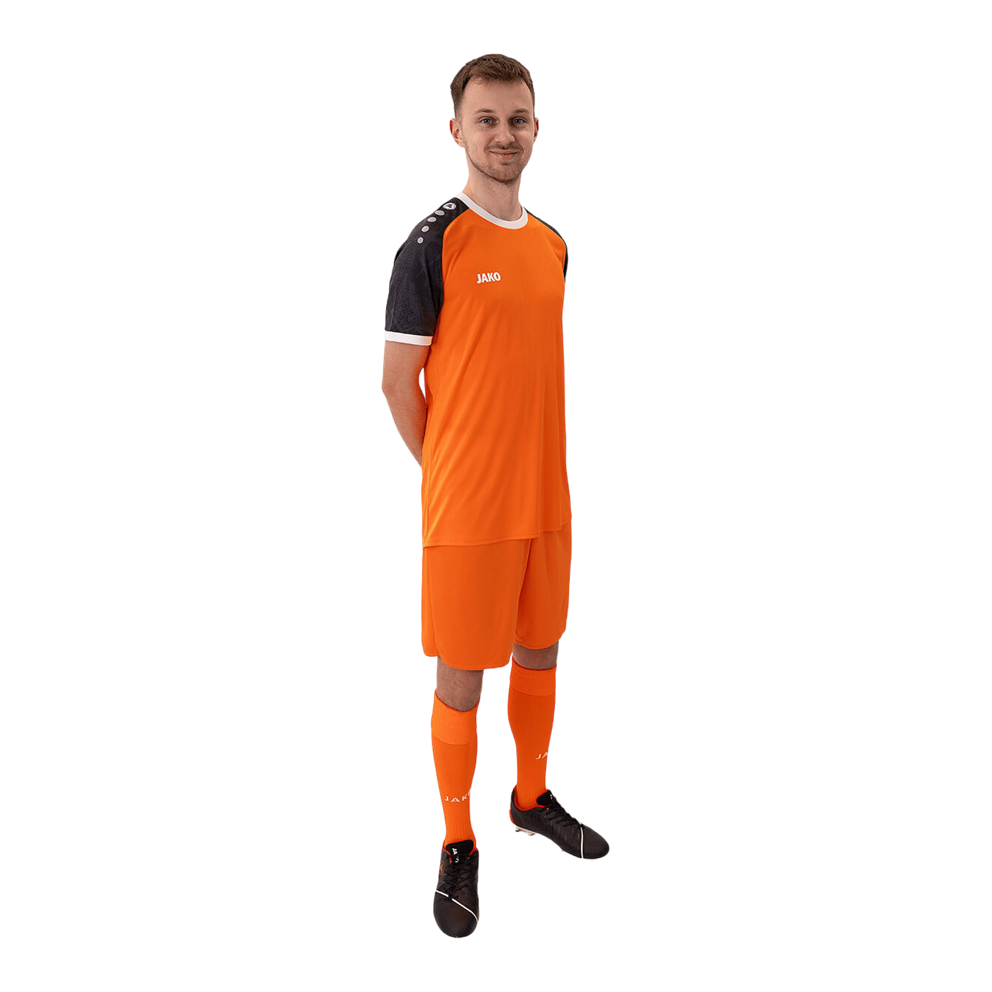 JAKO Iconic Trikot Orange Schwarz F351