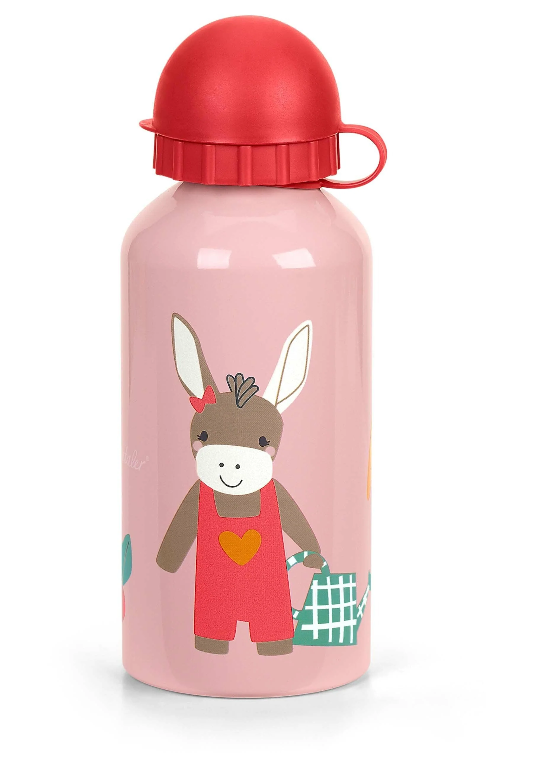 Trinkflasche Esel Emmily in Rosa für 400 ml