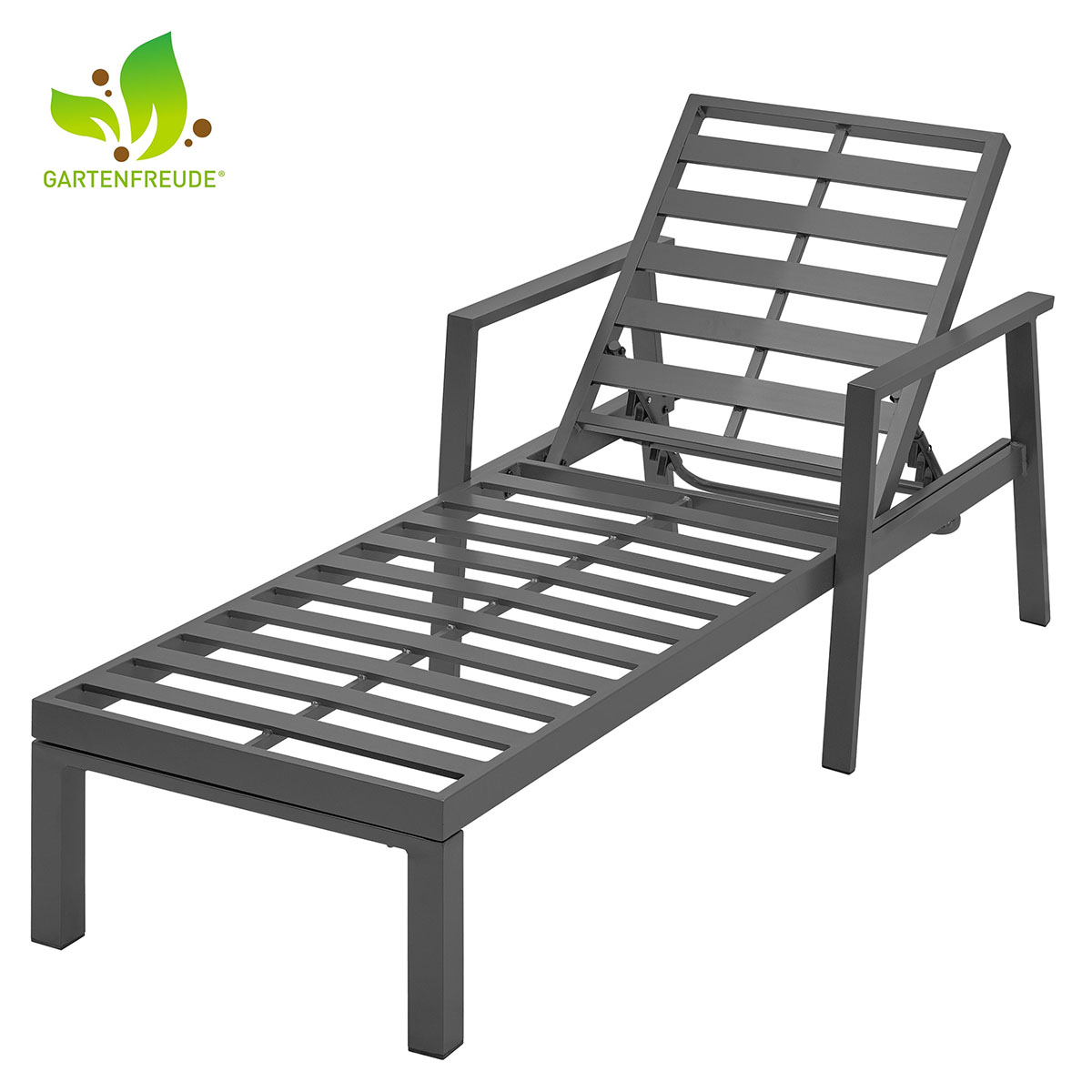 Weles Gartenfreude Aluminium Sonnenliege Ambience Dark Grey/Dark Grey