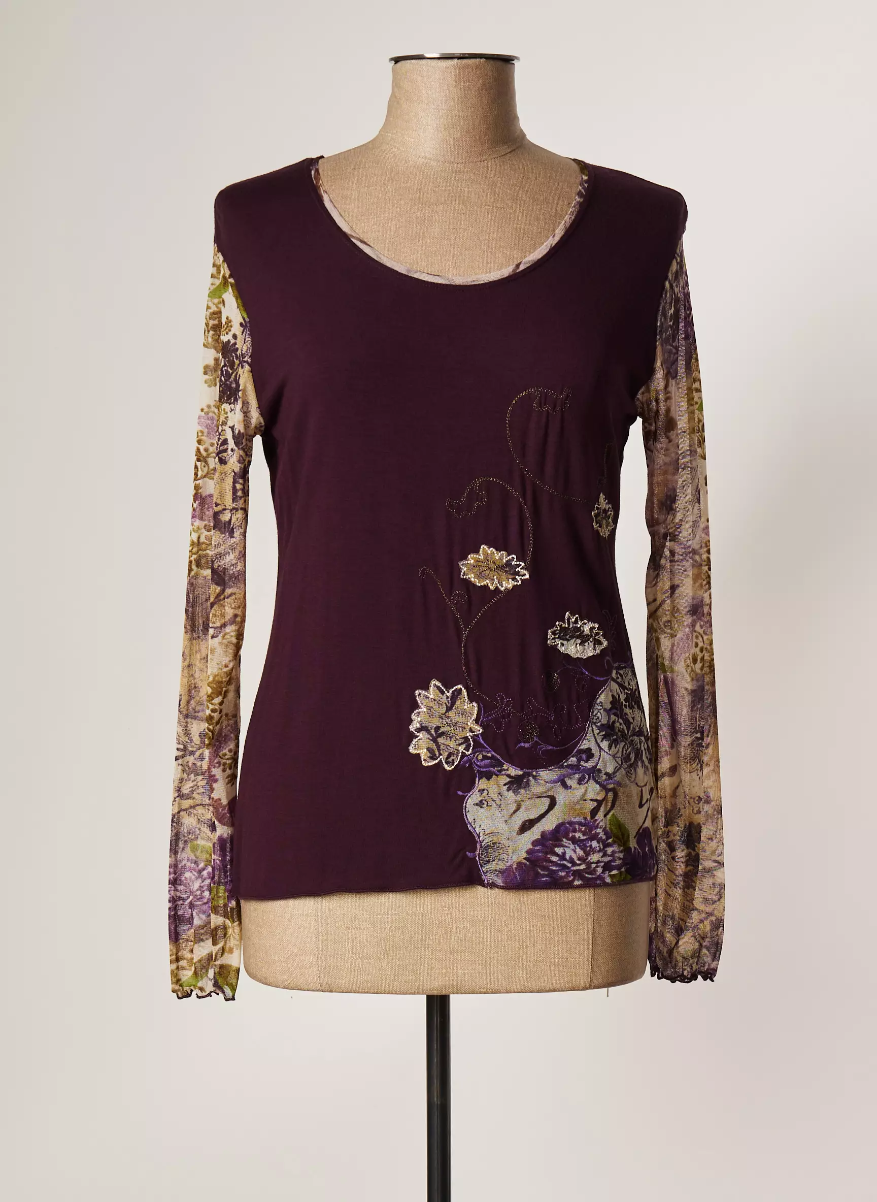 Finette Tshirts Femme couleur violet