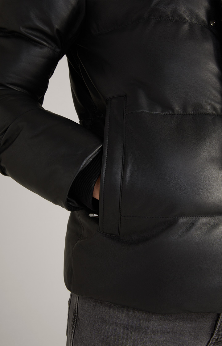 Lederjacke Loma in Schwarz