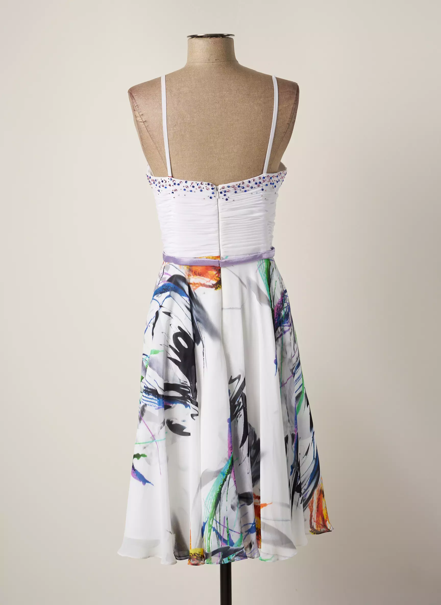 Creatif Paris Robes Mi Longues Femme couleur blanc