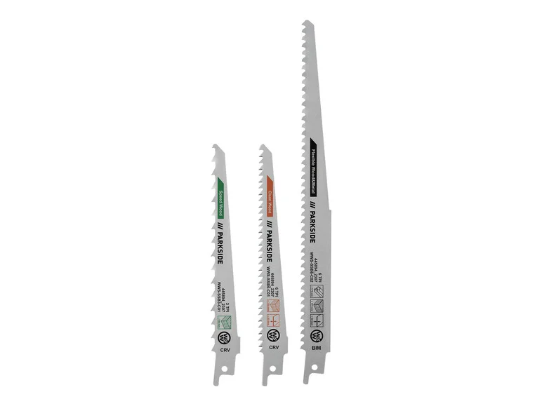 Conjunto de lâminas de serra PARKSIDE® Sabre PFSZ 3 B1, 3 folhas