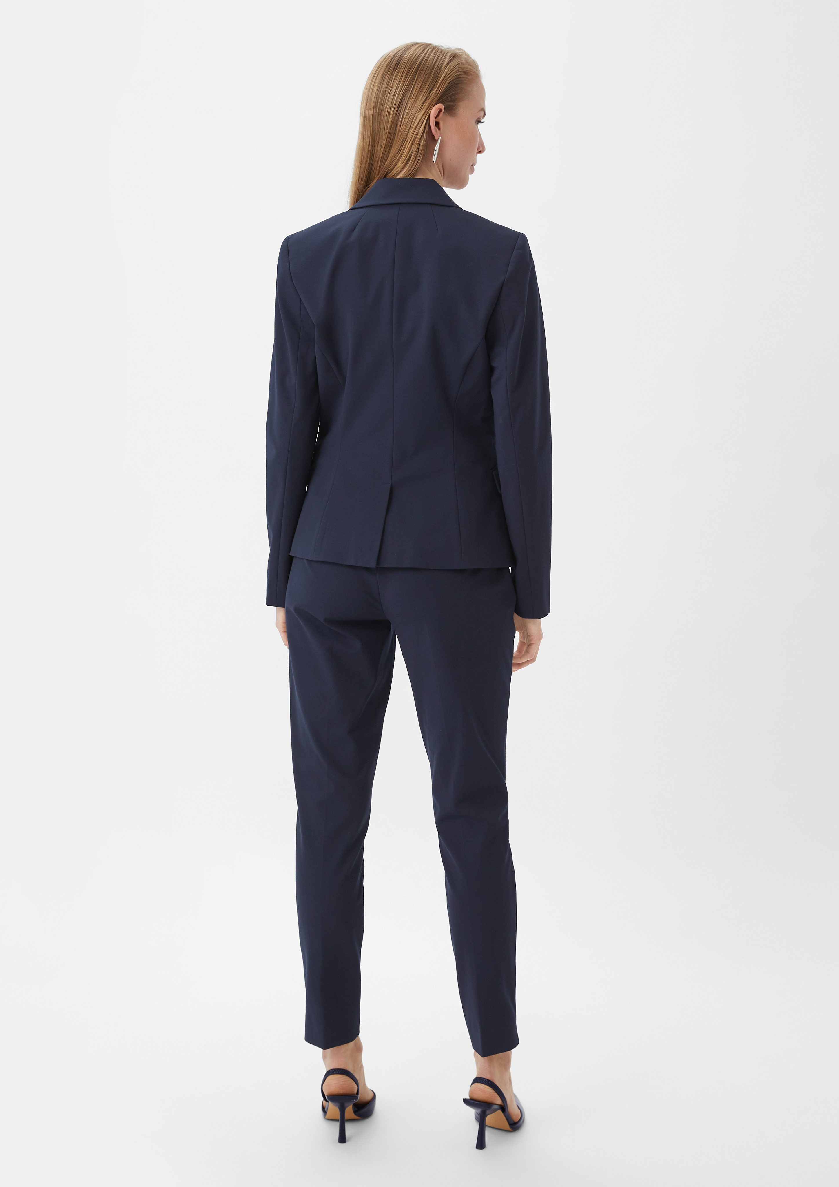Blazer aus Viskosemix - navy