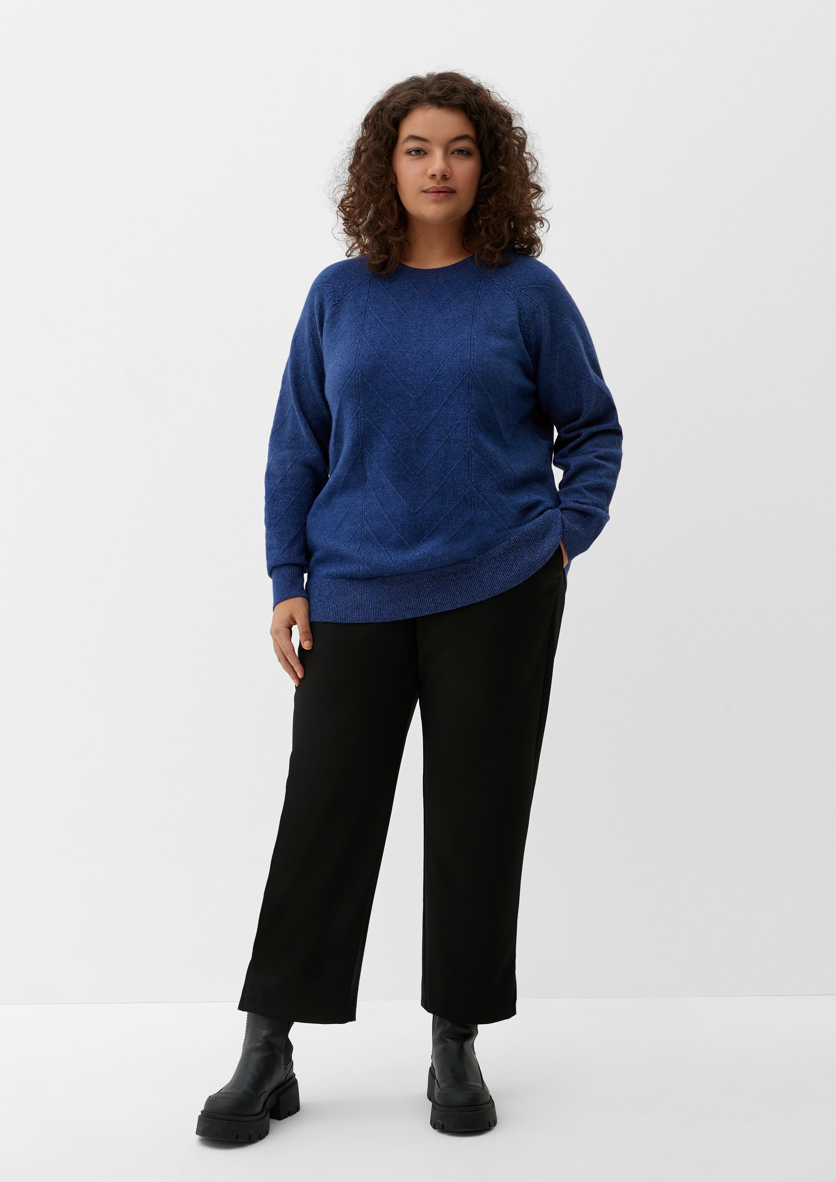 Strickpullover mit Lochmuster  2125668-56W0
