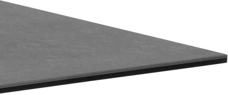 ACTONA GROUP Couchtisch Hanna, mit einer schwarzen Keramik-Optik Tischplatte, Breite 130 cm