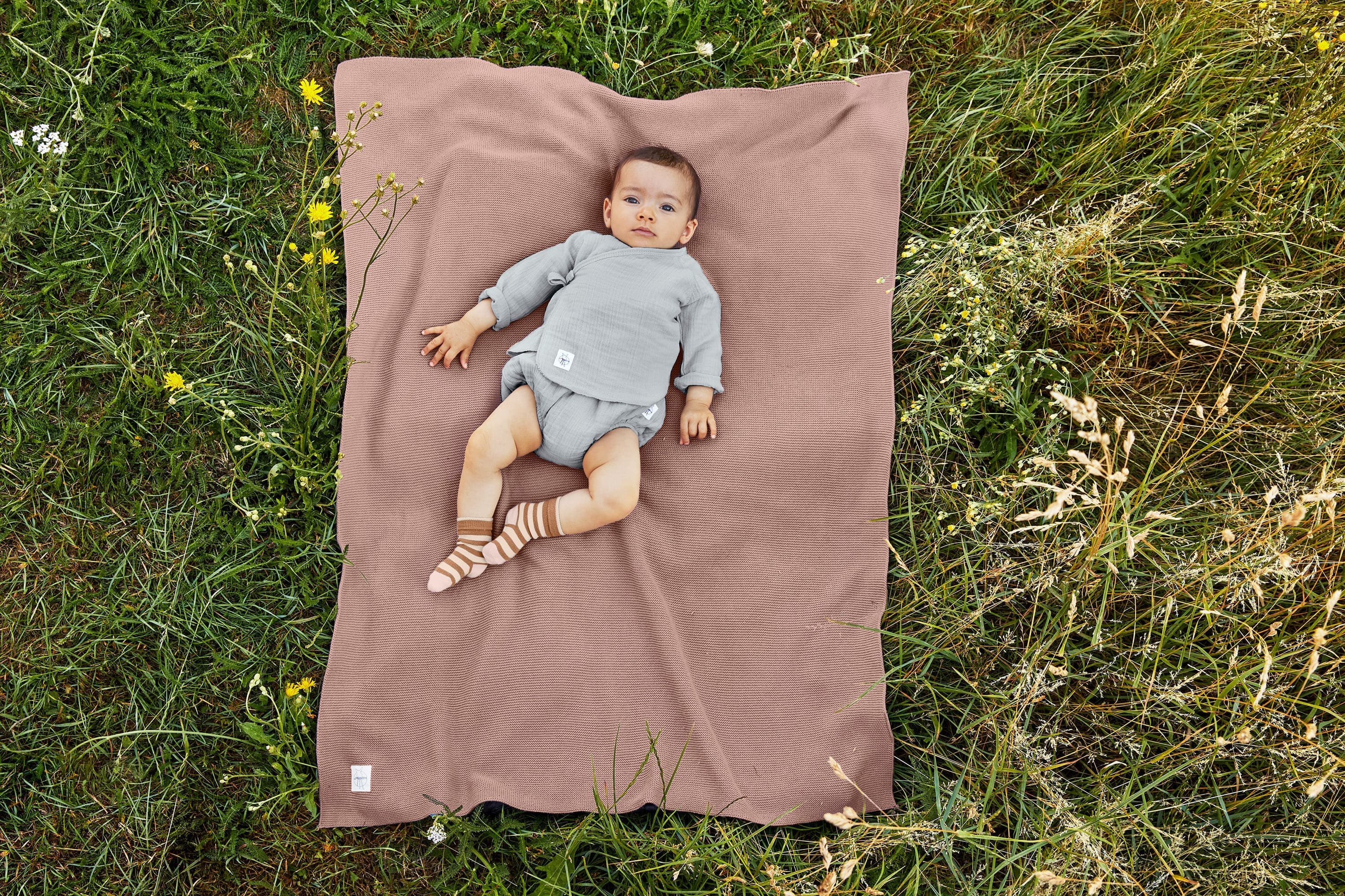 Babydecke - Bio Baumwolle, Frizzy Rosa