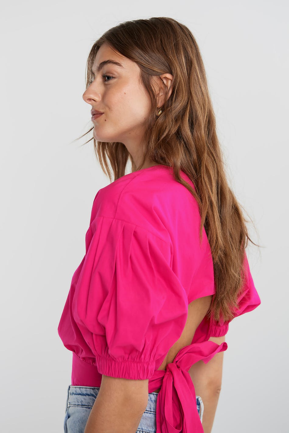 Julia open back blouse