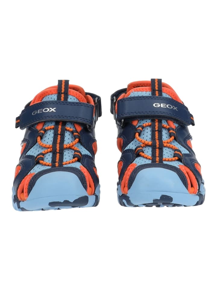 Geox Sandalen in Blau/Orange günstig kaufen