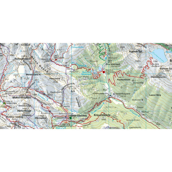 Mölltal - Kreuzeckgruppe - Drautal 1 : 50 000. WK 225 - Wanderkarte