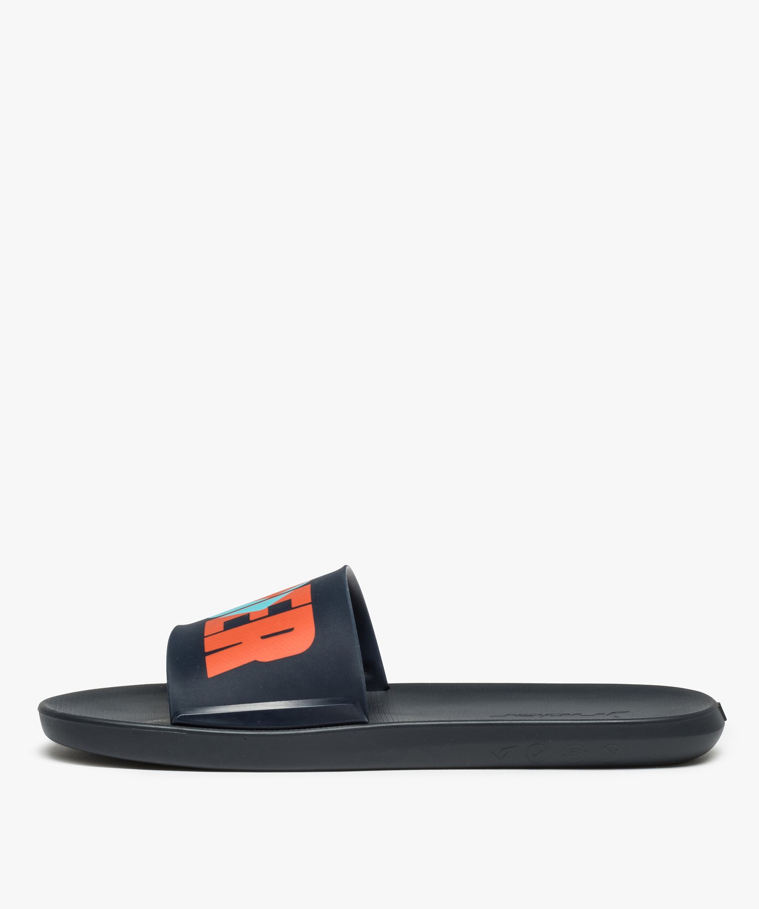Mules de piscine homme à bandeau coloré - Rider bleu | GEMO