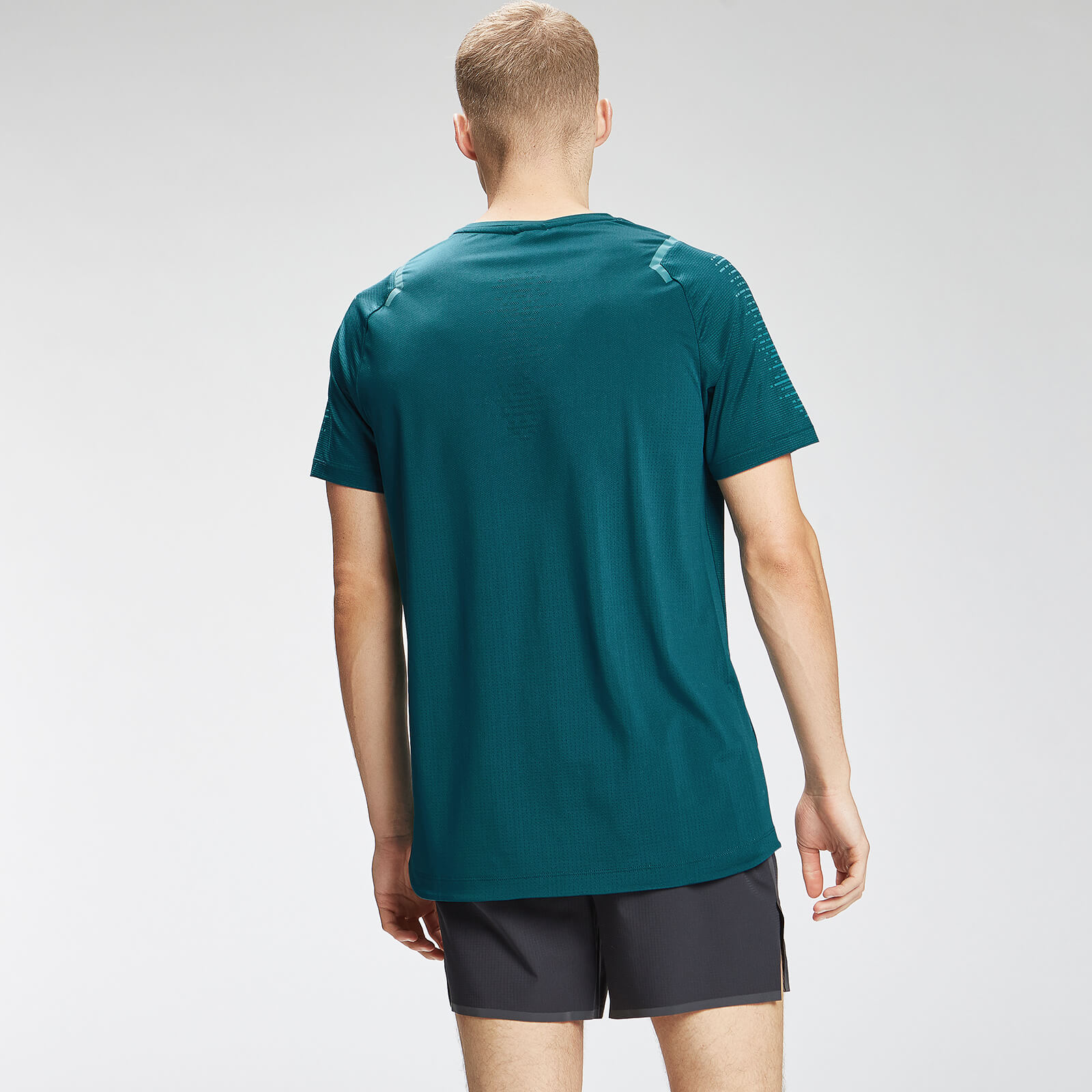 T-shirt à manches courtes MP Velocity pour hommes – Bleu sarcelle foncé
