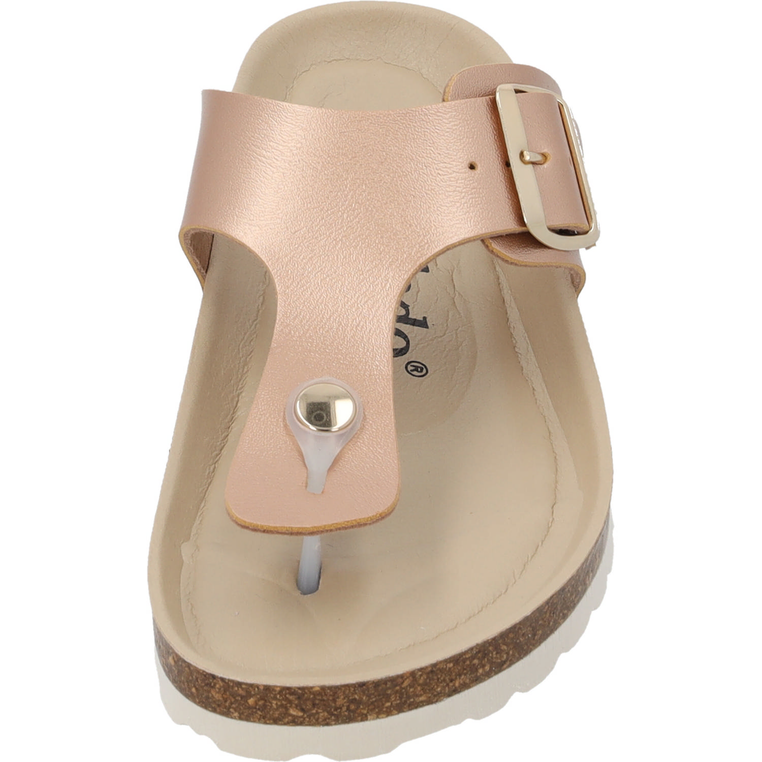 Palado Kos BEGS by Sila Sahin, Zehentrenner, Damen, Kupfer Metallic