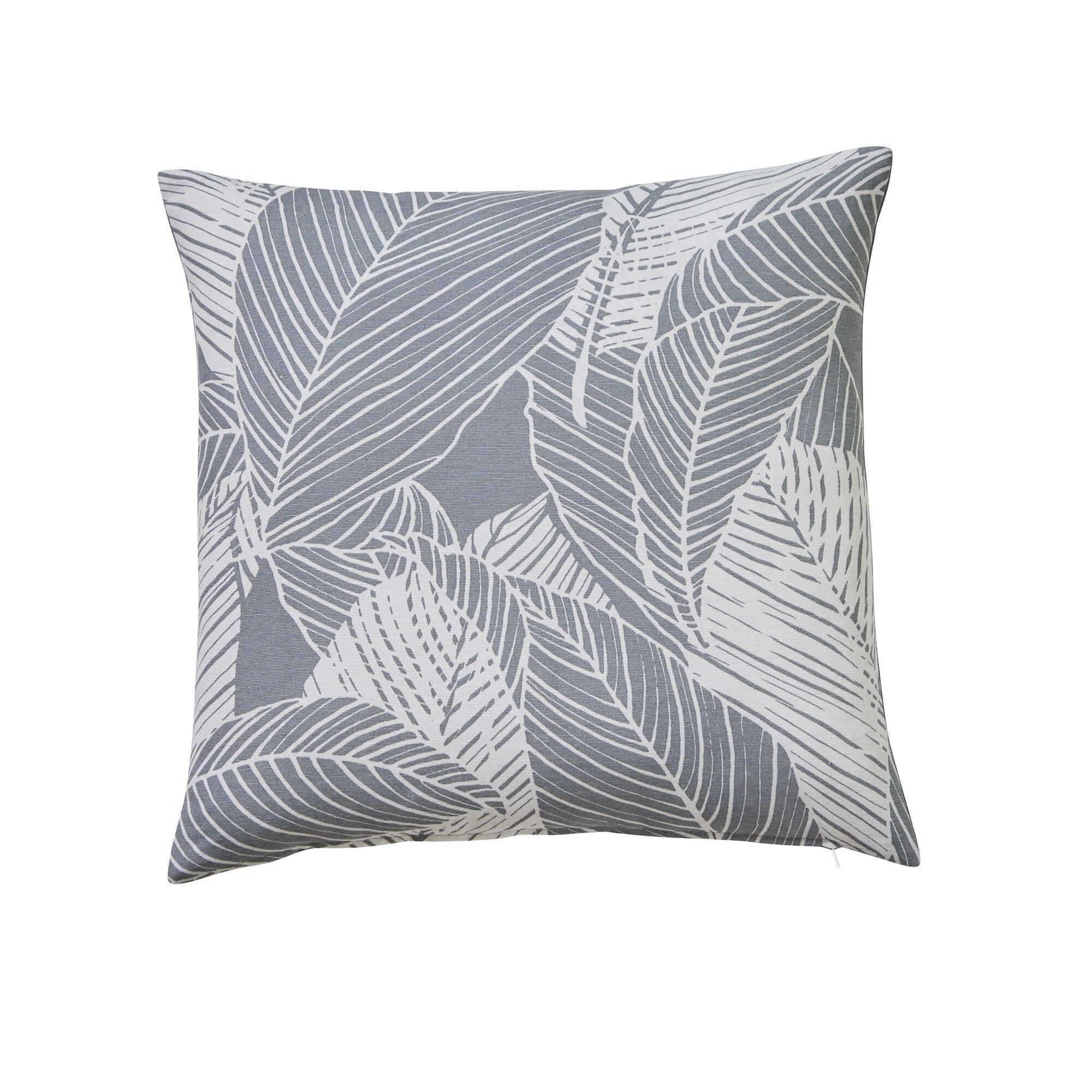 Housse de coussin carrée imprimé feuillage