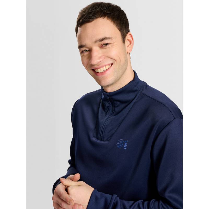 hummel hmlCOURT HALF ZIP L/S Sweatshirt Herren