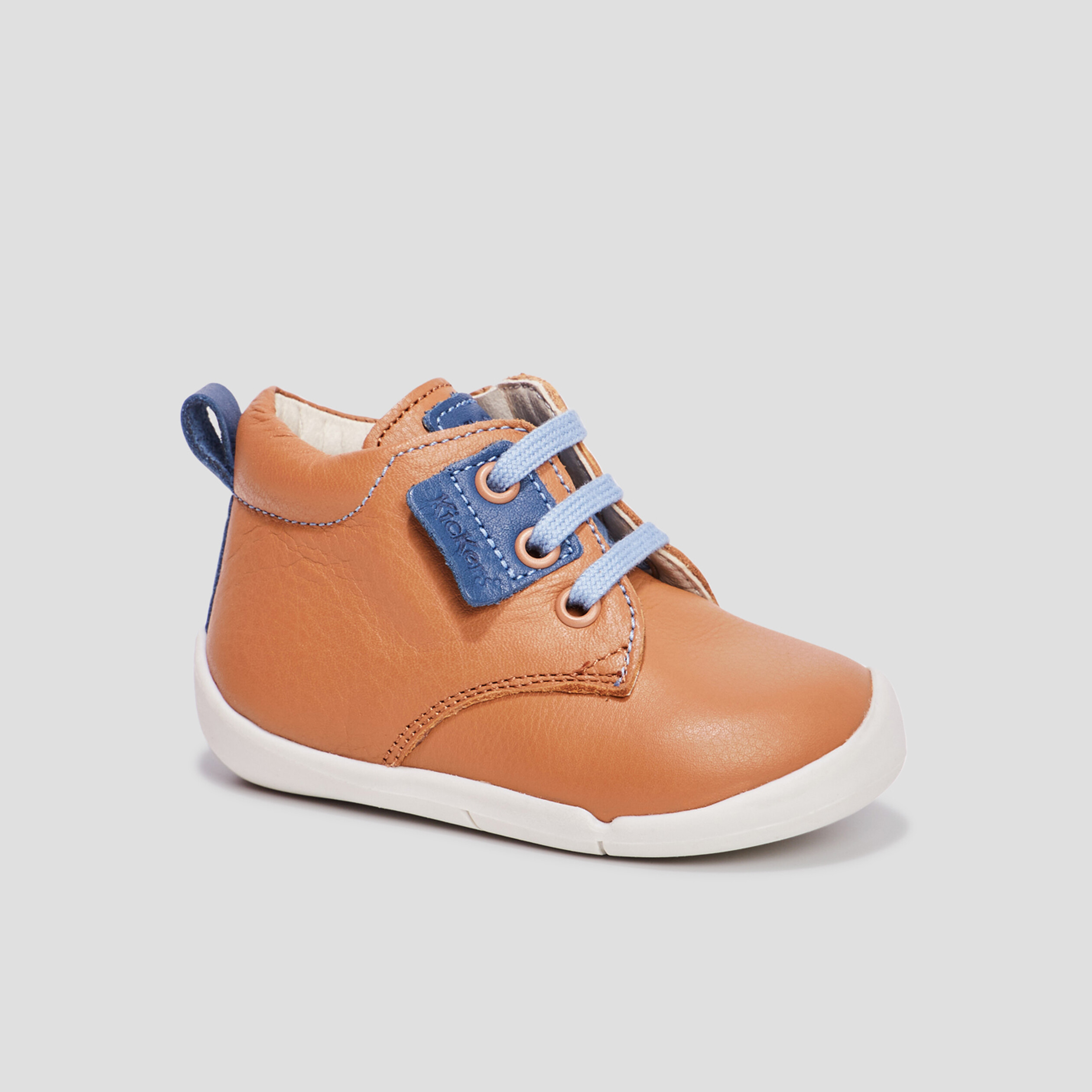 Bottillons en cuir Wazzap camel bébé garçon | La Halle