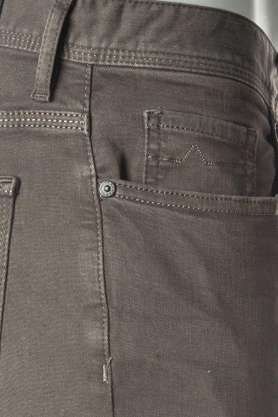 Alberto, Jeans Pipe, Regular Fit, Baumwolle T400®, dunkelbraun