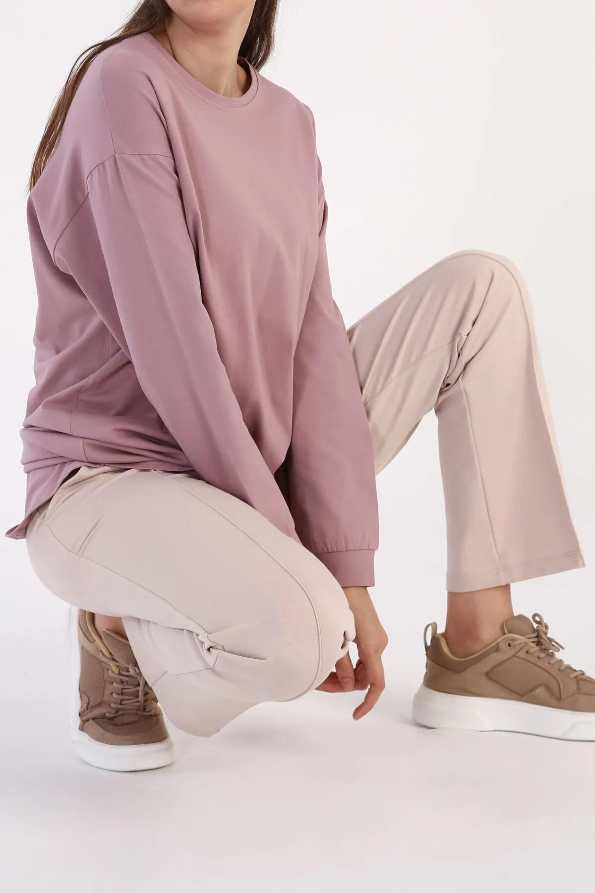 ALLDAY  Beige Jogginghose mit Taschen