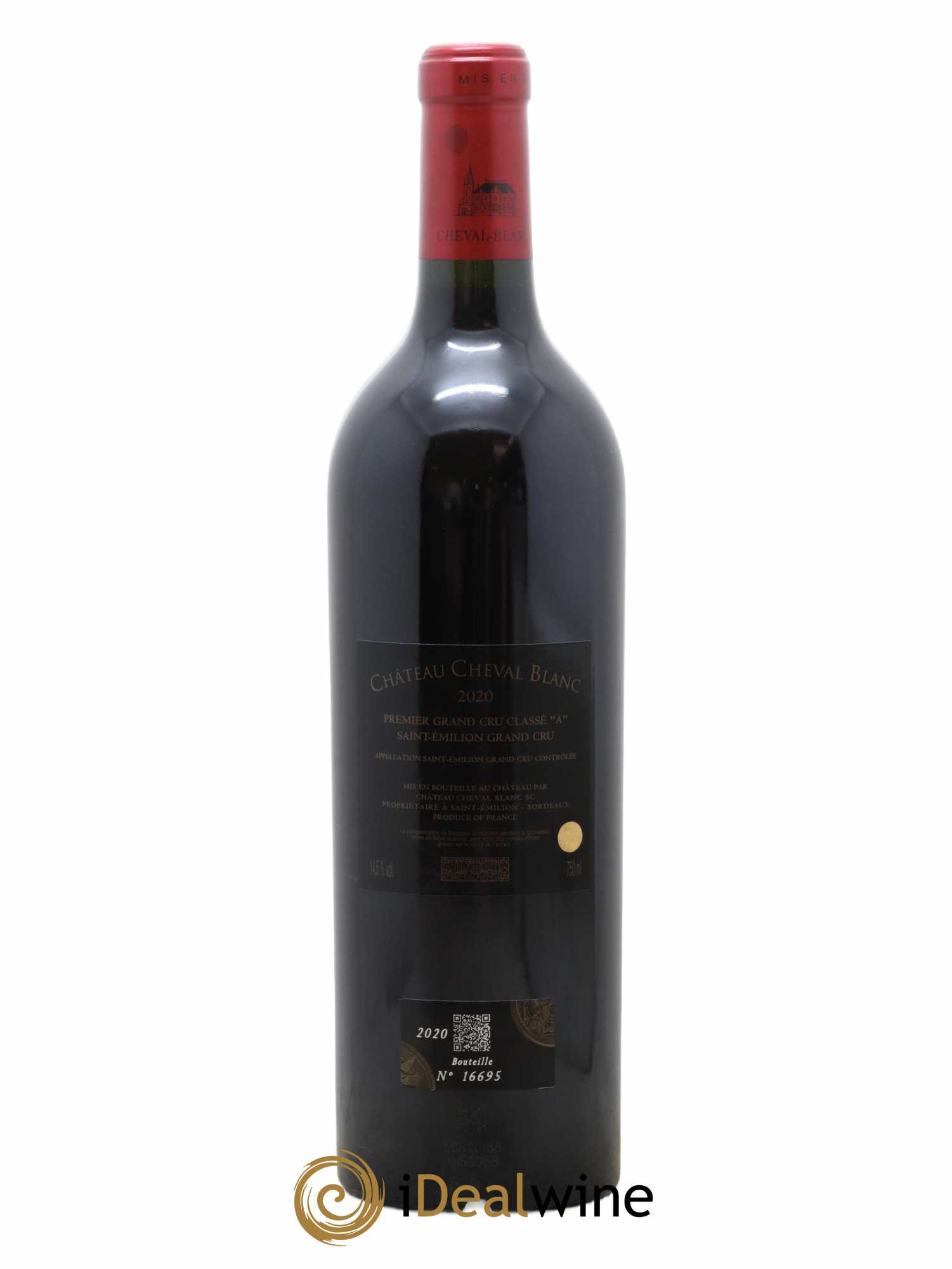 Château Cheval Blanc 1er Grand Cru Classé A  2020 - Lot de 1 Bouteille