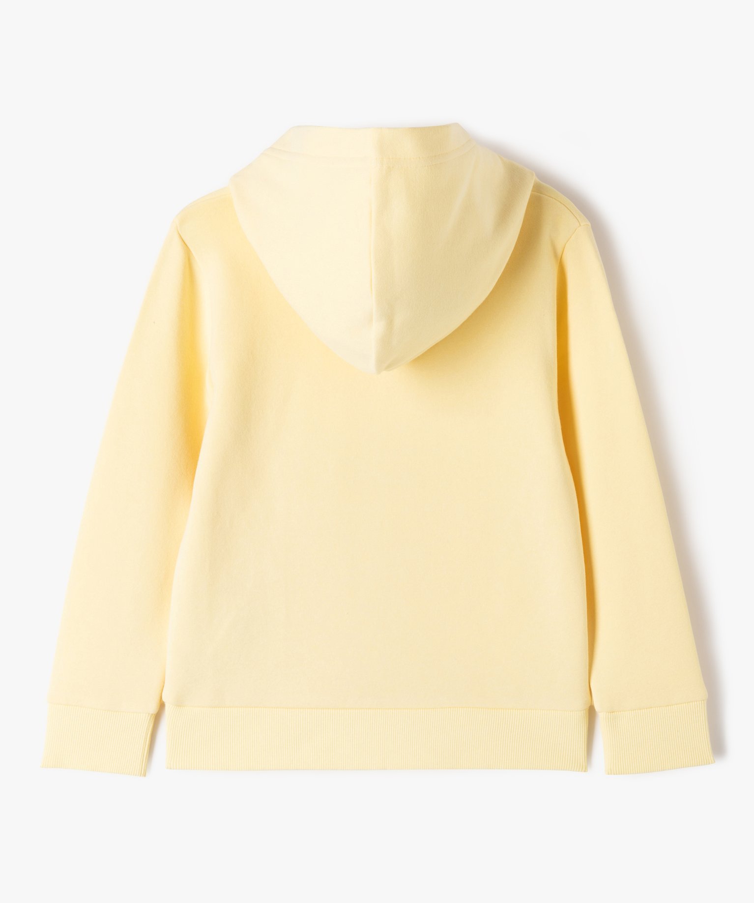 Sweat à capuche intérieur molletonné Garçon jaune | GEMO