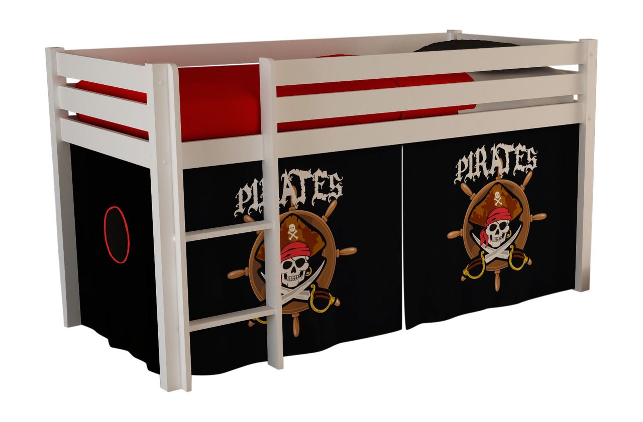 VIPACK Spielbett Pino mit Textilset 