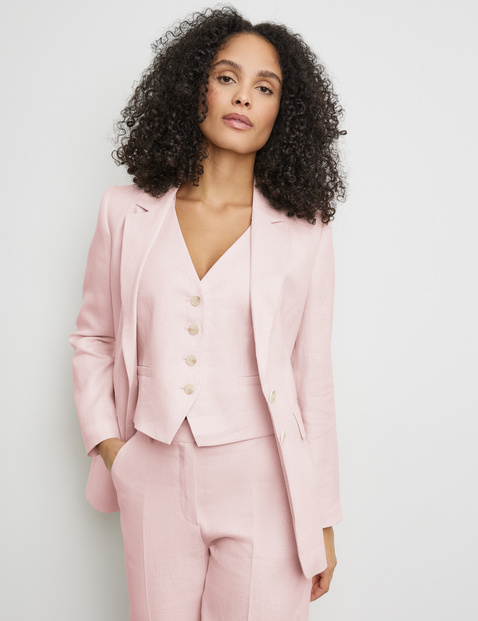 Klassischer Blazer aus Leinen