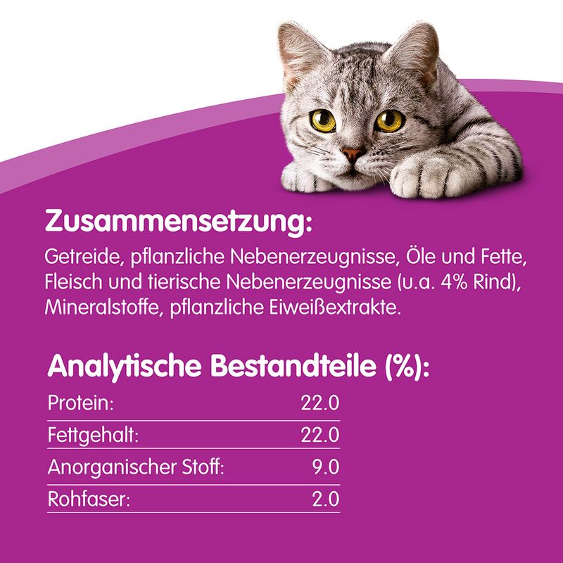 Mixpaket Whiskas Knuspertaschen 16 x 60 g