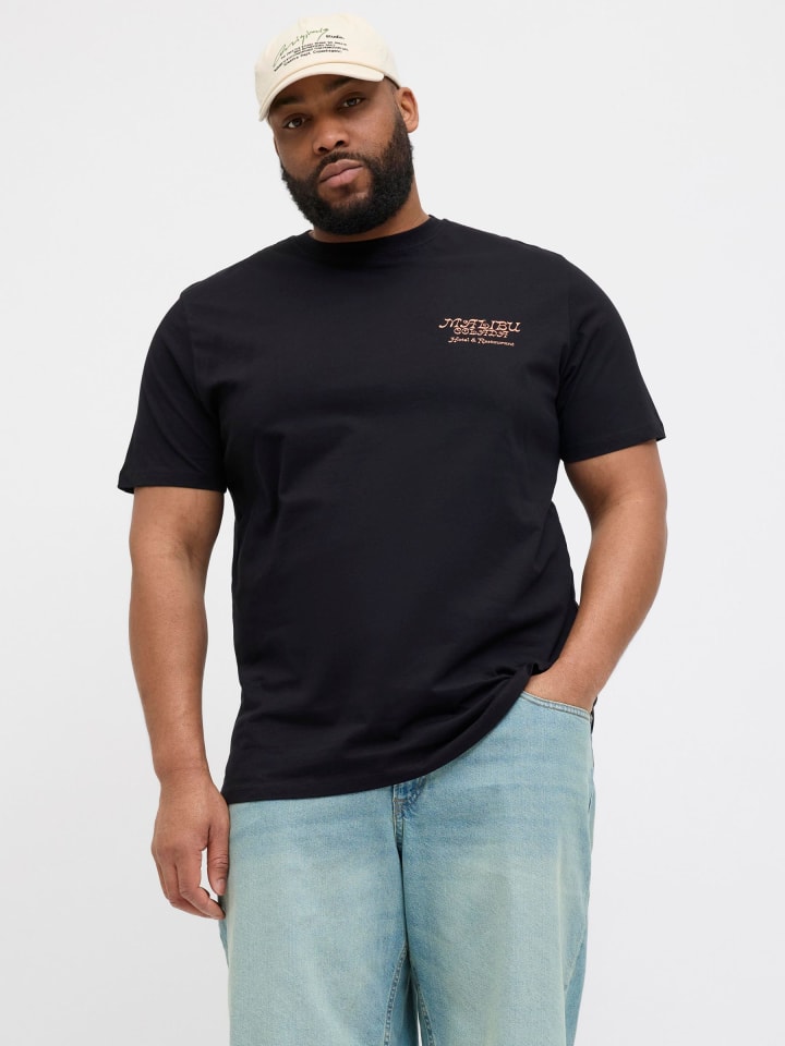 JACK & JONES PLUS T-shirt in Black günstig kaufen