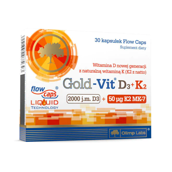 Olympus Gold-White D3+K2, 30 kapsler