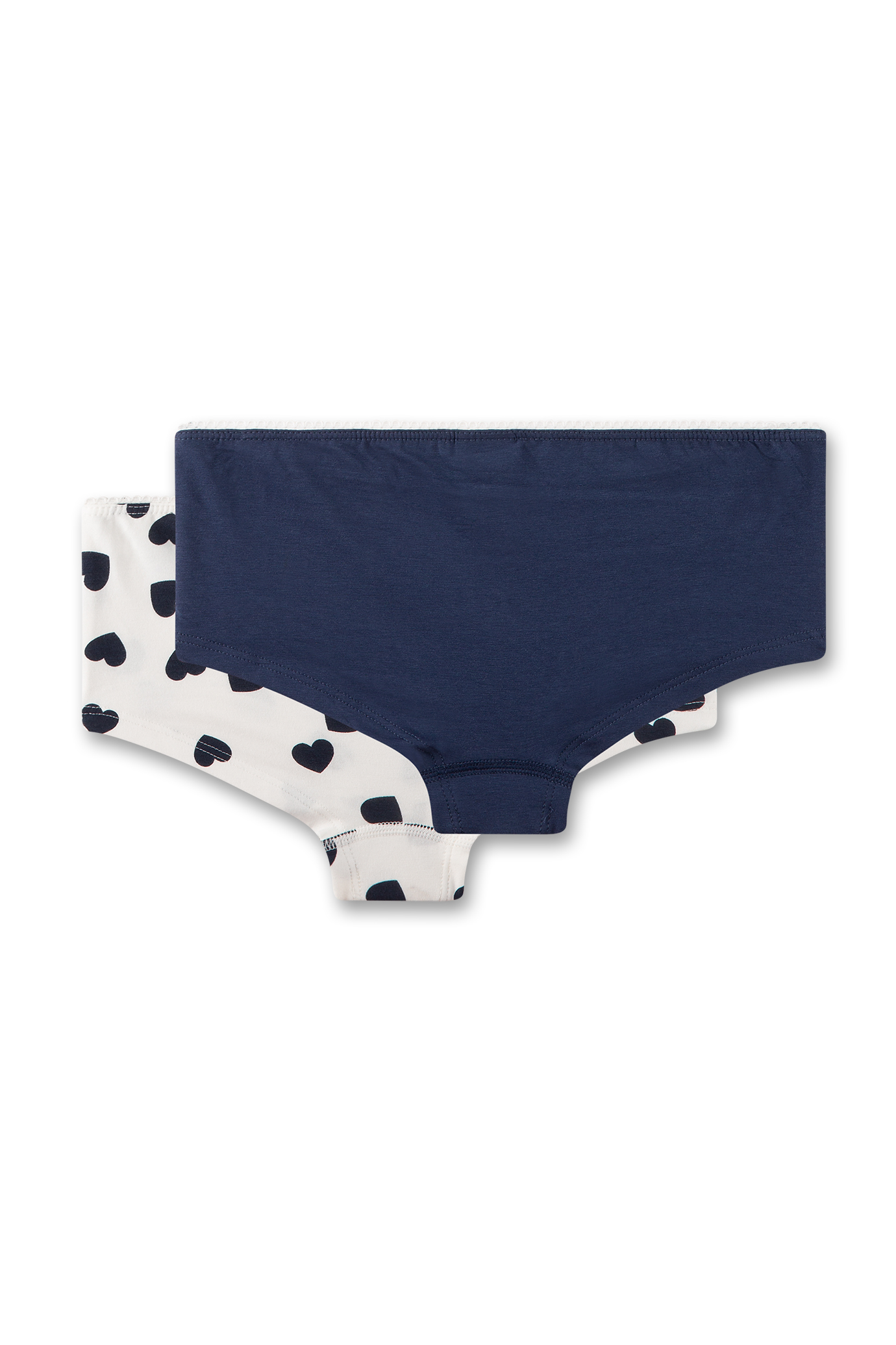 Mädchen-Cubrief (Doppelpack) off-white & dunkelblau