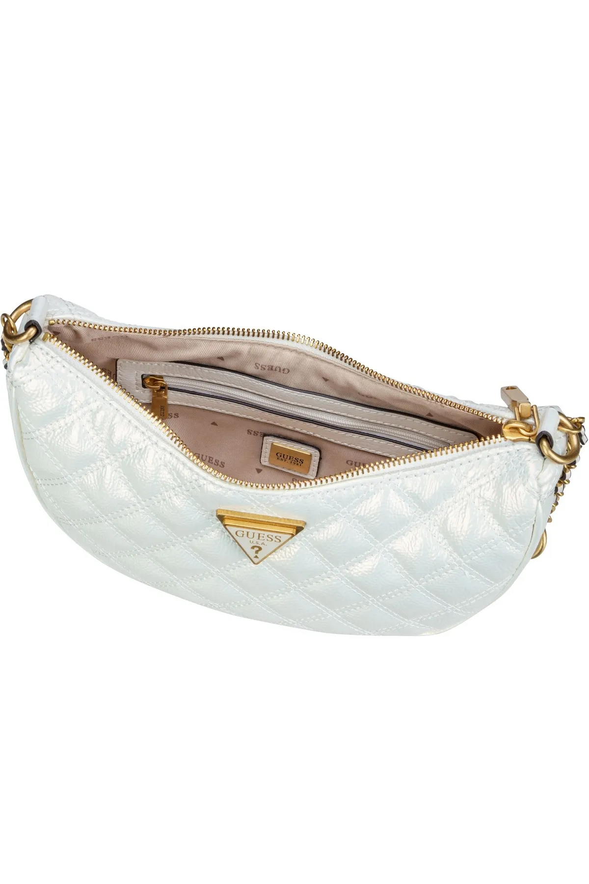 Guess  Clutch - Ecru - Unifarben