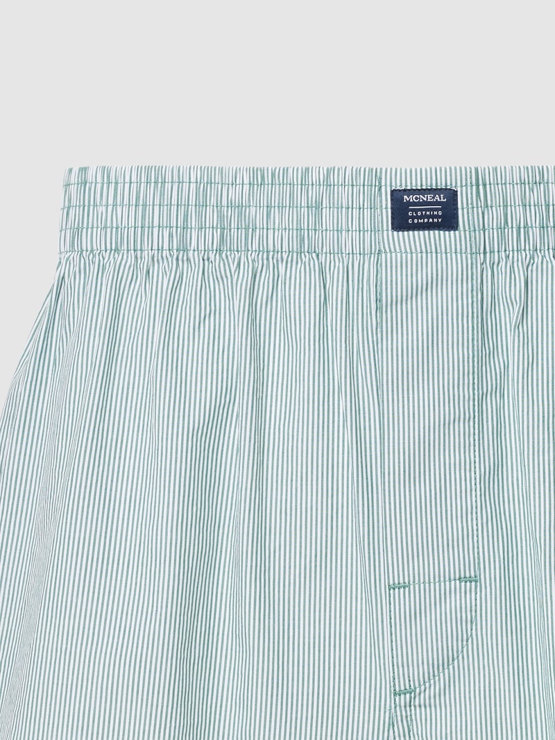 Boxershorts mit Allover-Muster im 3er-Pack in dunkelgrün