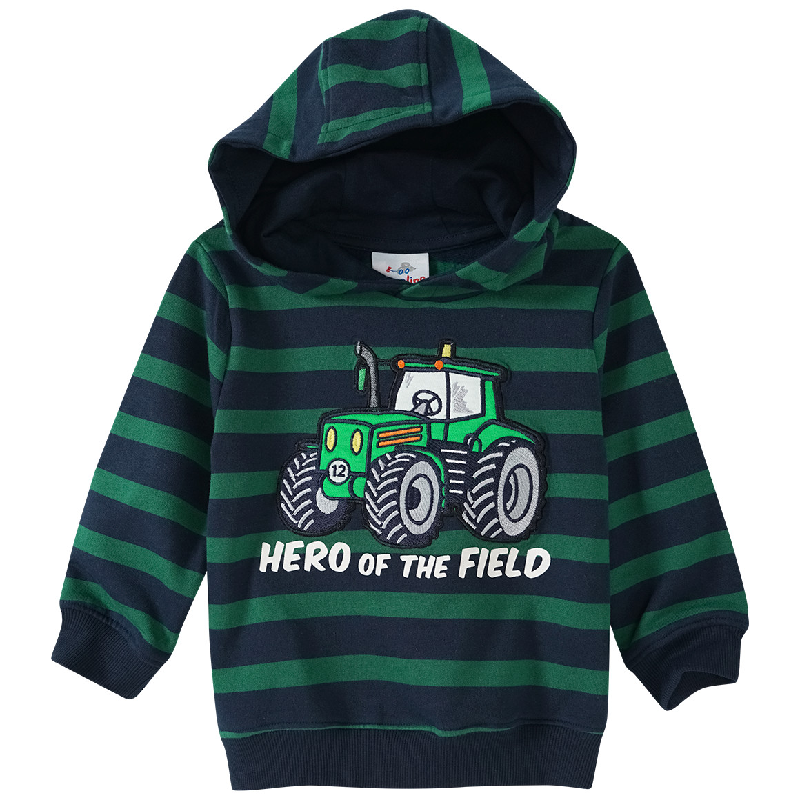 Jungen Hoodie mit Trecker-Applikation