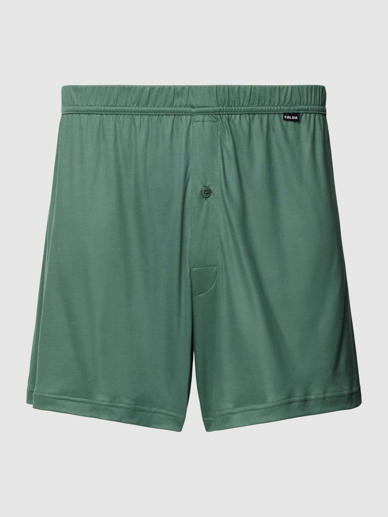 Boxershorts mit Label-Detail in lindgrün