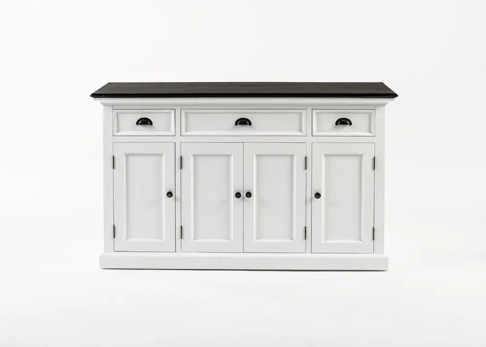 Novasolo Buffet Halifax Contrast Buffetschrank mit 4 Türen und 3 Schubladen