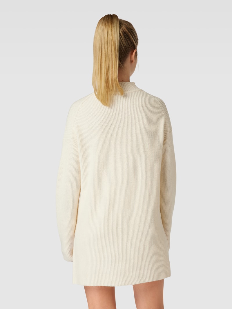 Strickkleid mit Turtleneck Modell 'KATIA' in beige
