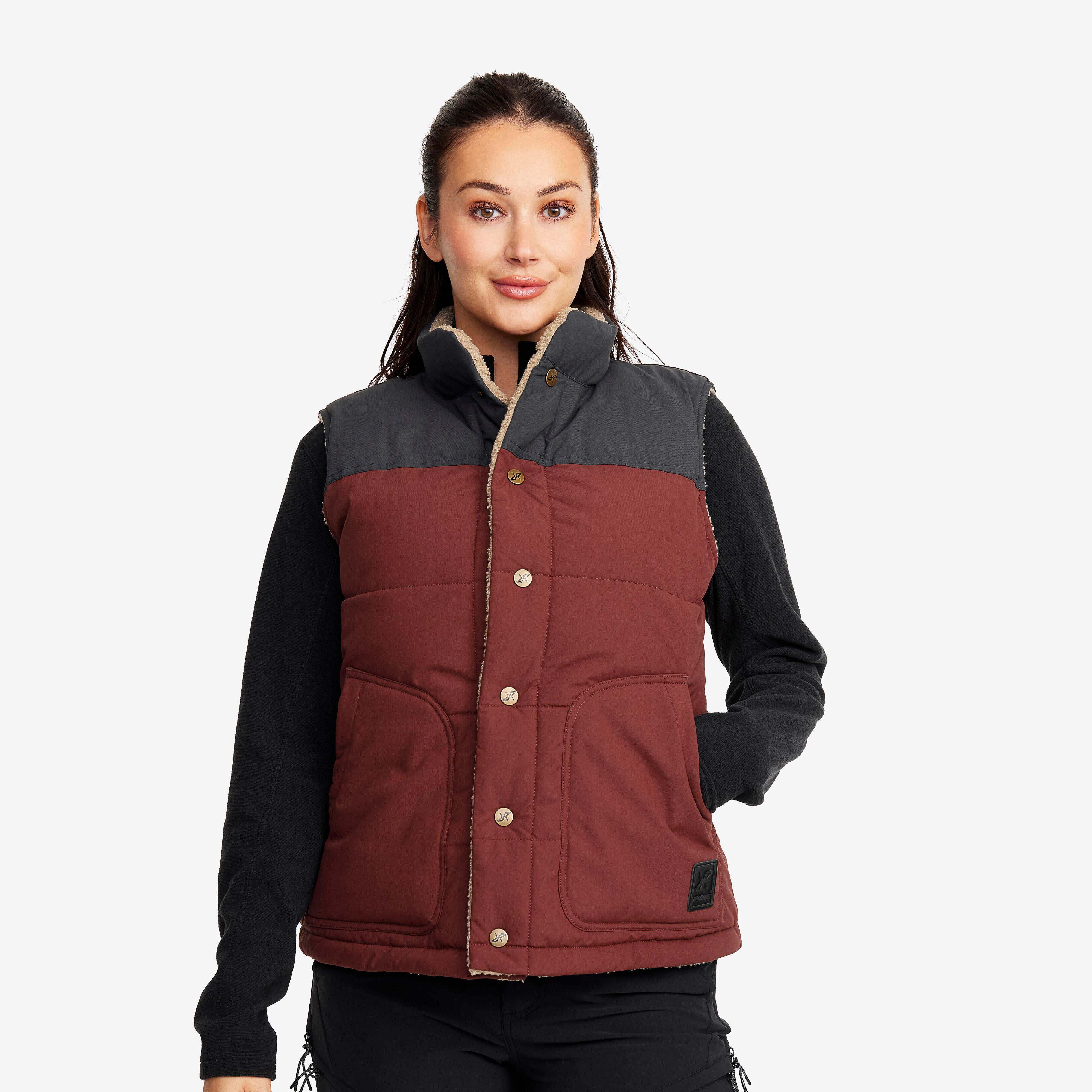 Rollick Reversible Vest Femme Earth
